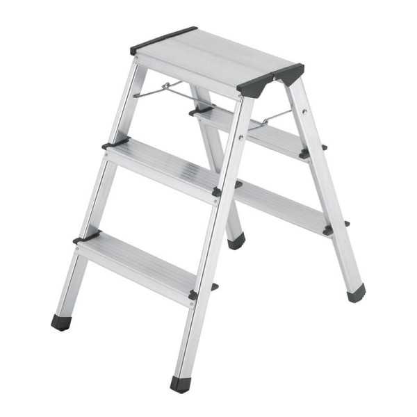 Taburete de aluminio D60 StandardLine (2x3 peldaños) HAILO