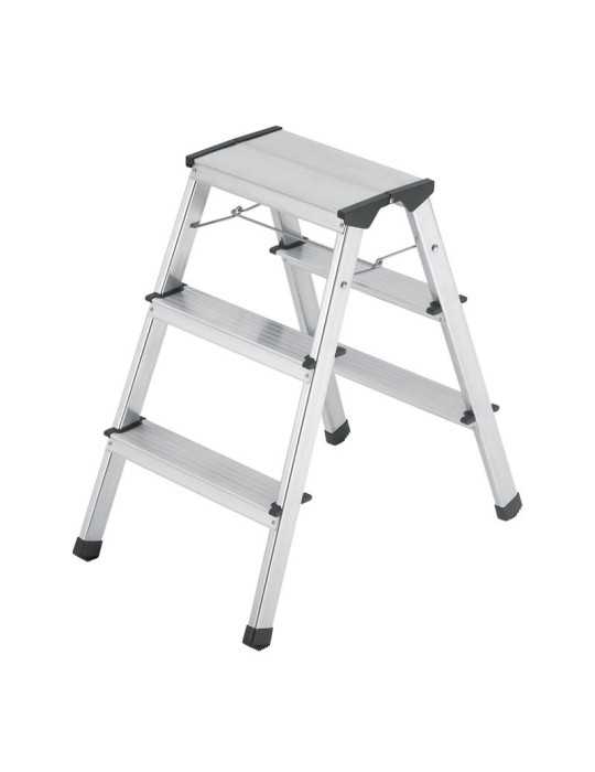 Taburete de aluminio D60 StandardLine (2x3 peldaños) HAILO