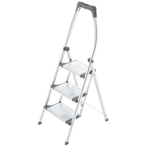 Mini escalera de aluminio LivinStep Plus (3 peldaños) HAILO