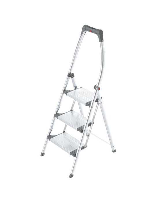 Mini escalera de aluminio LivinStep Plus (3 peldaños) HAILO