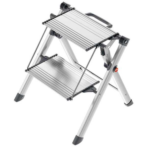 Taburete aluminio MK80 ComfortLine (2 peldaños) HAILO