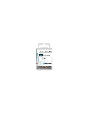 15 Puntas en cajita de plástico largo 25 mm (PZ 1 BITFLEX TIN) WITTE