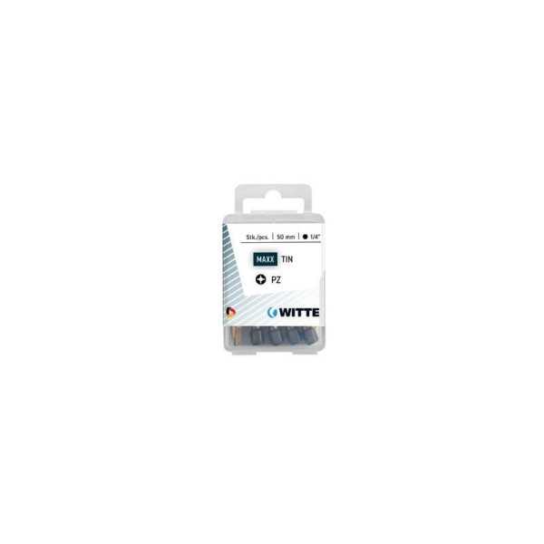 5 Puntas en cajita de plástico largo 50 mm (PZ 3 TIN) WITTE