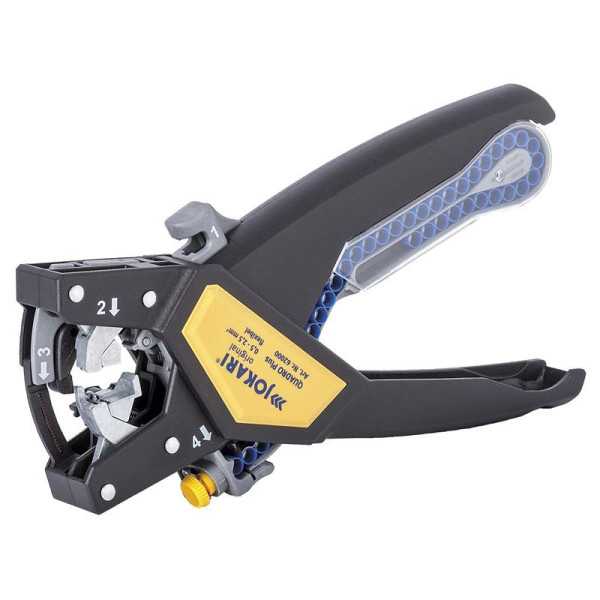 Herramienta de corte, pelado, torsión y crimpación de cables QUADRO Plus (0,5-2,5 mm²) JOKARI