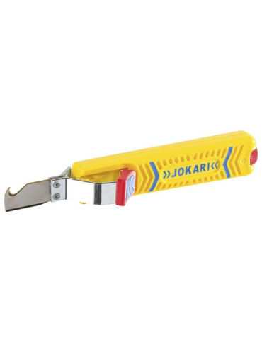 Cuchillo pelacables Secura N. 28H con cuchilla en forma de gancho (Ø 8-28 mm) JOKARI