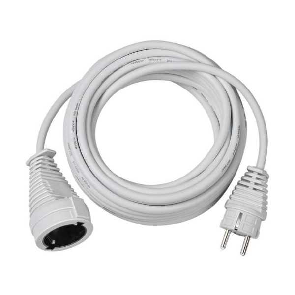 Alargador eléctrico IP20 H05VV-F3G1,5 de 10 m (Blanco) BRENNENSTUHL