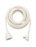Alargador eléctrico IP20 H05VV-F3G1,5 de 10 m (Blanco) con clavija plana BRENNENSTUHL