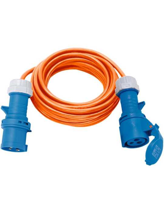 Alargador eléctrico IP44 H07RN-F 3G con clavijas y conectores CEE 230V/16A (10 m x 2,5 mm) BRENNENSTUHL