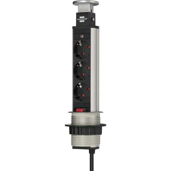 Base múltiple retráctil para mesas Tower Power BRENNENSTUHL