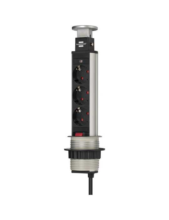 Base múltiple retráctil para mesas Tower Power BRENNENSTUHL
