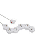 Base múltiple maniobrable Vario-Power con puertos USB BRENNENSTUHL