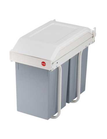 Cubo de reciclaje integrable Multi-Box duo L de 2x14 litros HAILO