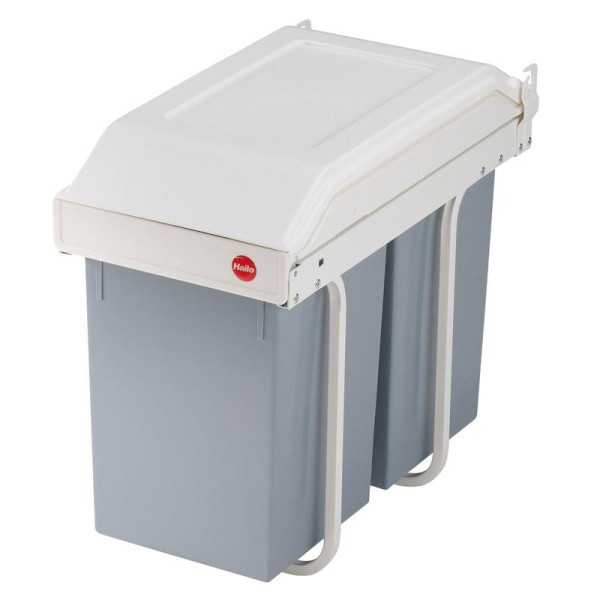 Cubo de reciclaje integrable Multi-Box duo L de 2x14 litros HAILO