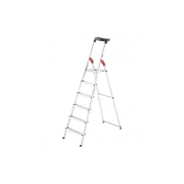 Escalera tijera aluminio L60 EasyClix FR (6 peldaños) R HAILO
