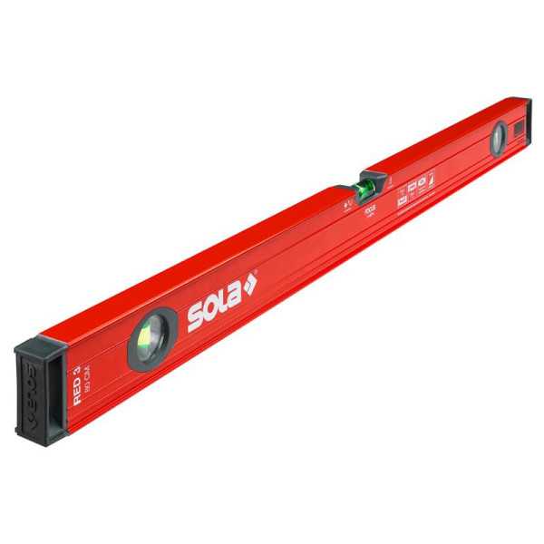 Nivel de burbuja de aluminio RED 3 (60 cm) SOLA