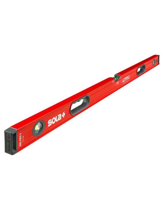 Nivel de burbuja de aluminio BIG RED 3 (150 cm) SOLA