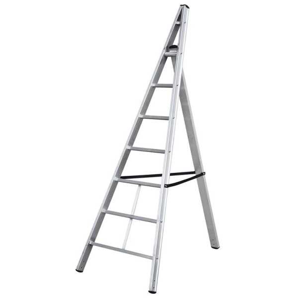 Escalera triangular de aluminio Trittika (6 peldaños) GIERRE