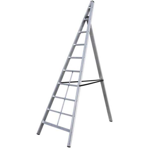 Escalera triangular de aluminio Trittika (8 peldaños) GIERRE