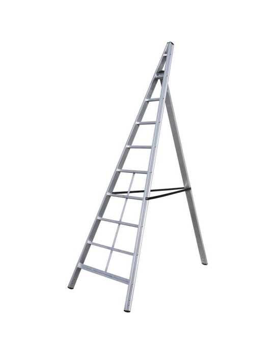 Escalera triangular de aluminio Trittika (8 peldaños) GIERRE
