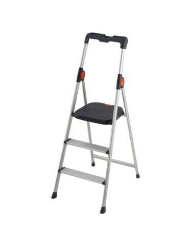 Mini escalera ultraligera de aluminio Dekorstep (3 peldaños) GIERRE