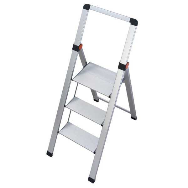 Mini escalera ultra delgada de aluminio Slim (3 peldaños) GIERRE