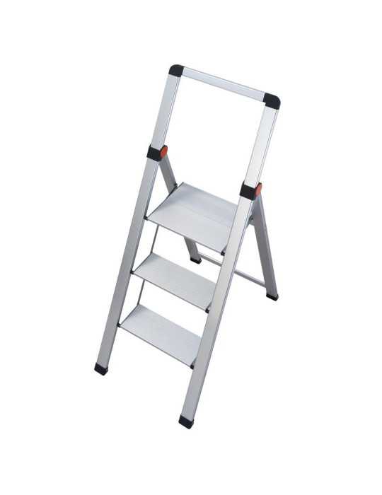 Mini escalera ultra delgada de aluminio Slim (3 peldaños) GIERRE