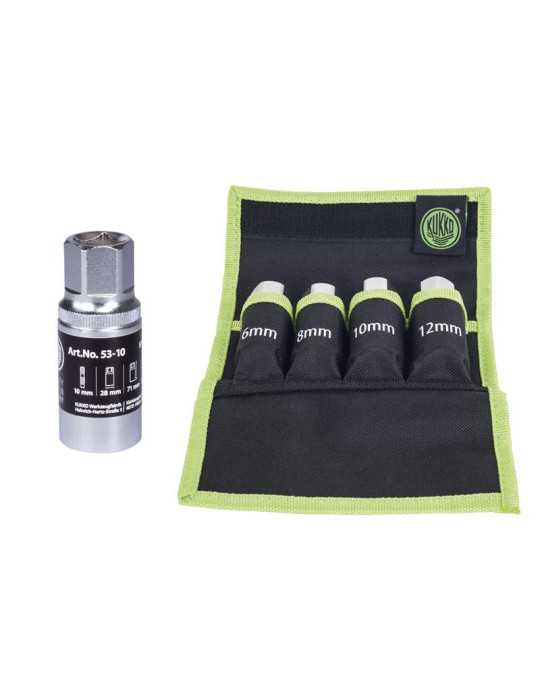 Juego de 4 extractores de espárragos (6, 8, 10, 12 mm) KUKKO