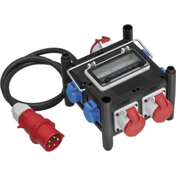Distribuidor de energía compacto de goma IP44 BSV 3 (2 m) BRENNENSTUHL