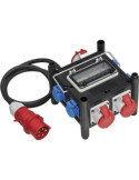 Distribuidor de energía compacto de goma IP44 BSV 3 (2 m) BRENNENSTUHL