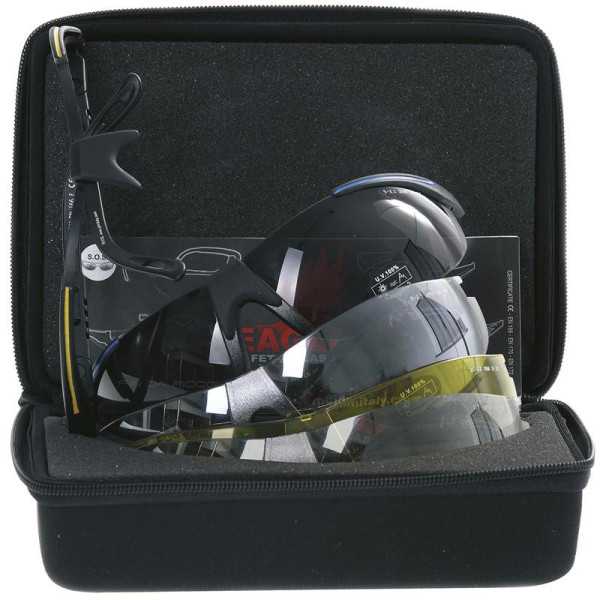 Estuche de gafas de seguridad RUNNER Allseasons (4 en 1) EAGLE