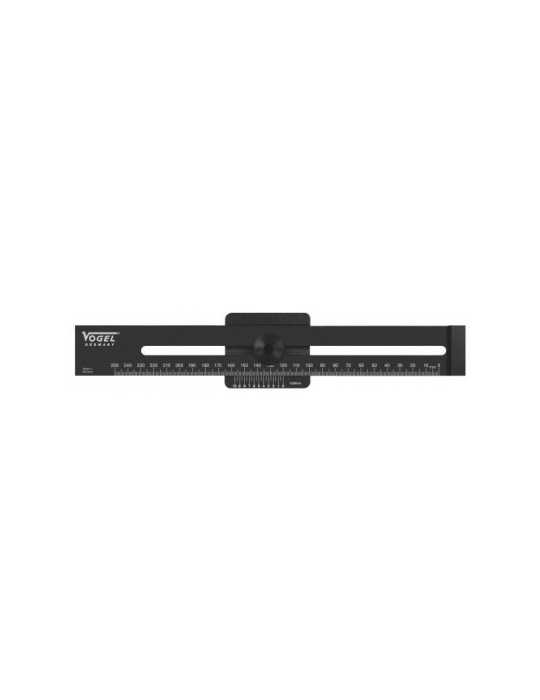 Regla de marcado de aluminio negra 250 mm VOGEL