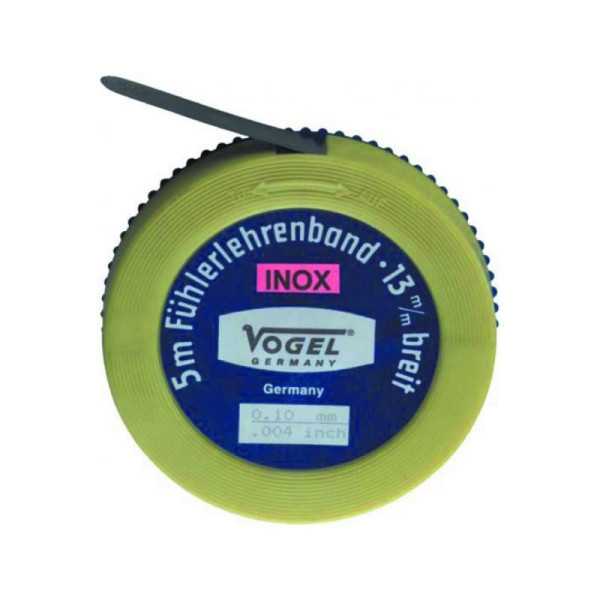Rollo de 5 m de fleje calibrado INOX (espesor 0,03 mm) VOGEL