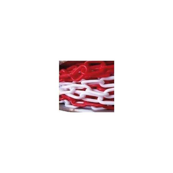 Cadena plástico blanca y roja de 25 mATM