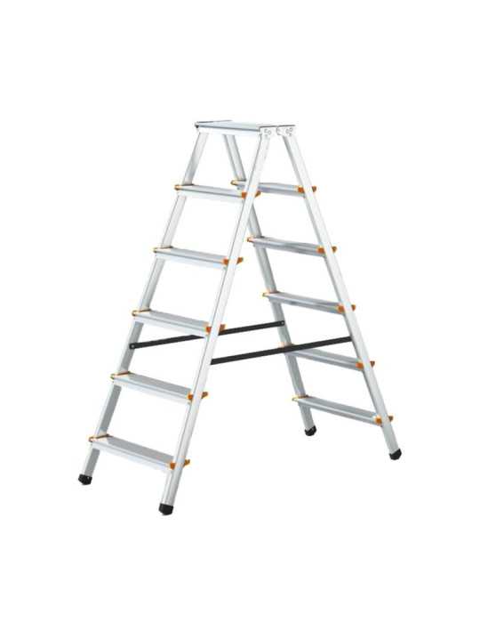 Escalera de tijera de doble subida Stylo (6 peldaños) GIERRE