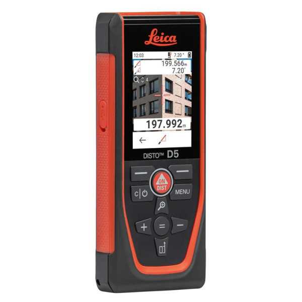 Medidor láser DISTO D5 de 200 m con cámara LEICA GEOSYSTEMS