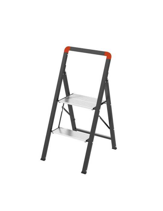 Taburete acero-aluminio Mini Slimstep Mix (2 peldaños) GIERRE
