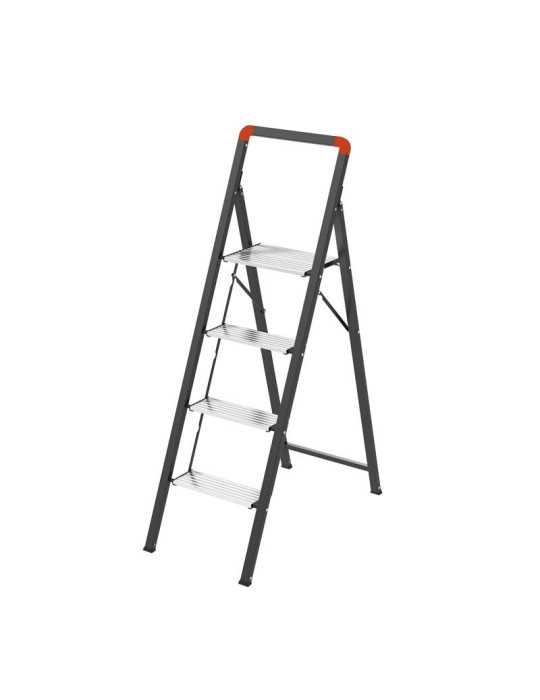 Taburete acero-aluminio Mini Slimstep Mix (4 peldaños) GIERRE