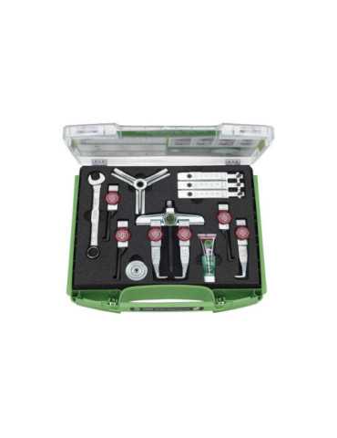 Juego extractor universal 2 y 3 brazos 13 piezas ajuste rápido KUKKO
