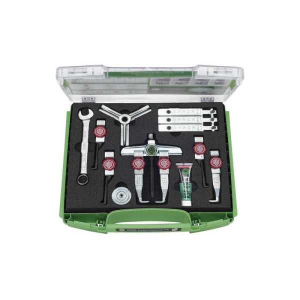 Juego extractor universal 2 y 3 brazos 13 piezas ajuste rápido KUKKO