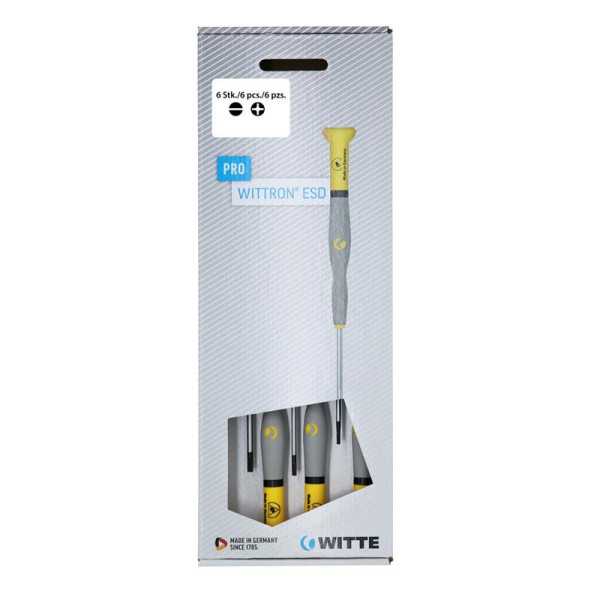 Juego de destornilladores Wittron ESD 6 piezas (PL y PH) WITTE