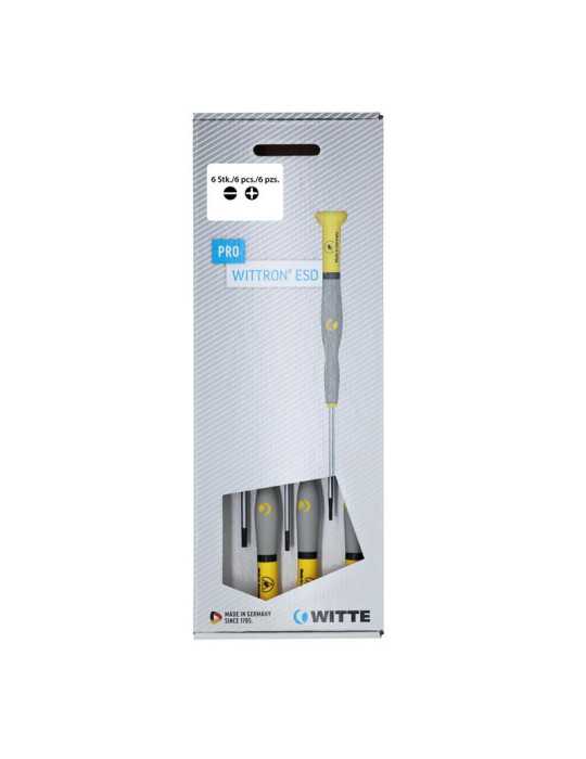 Juego de destornilladores Wittron ESD 6 piezas (PL y PH) WITTE