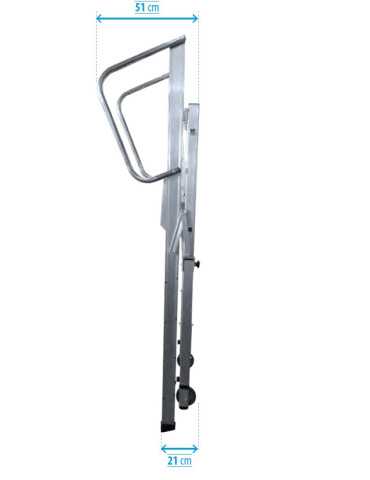 Escalera KTL K-WORK móbil con plataforma plegable 2