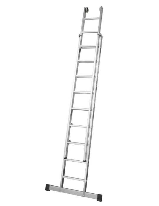 Escalera KTL doble extension manual con base Industrial