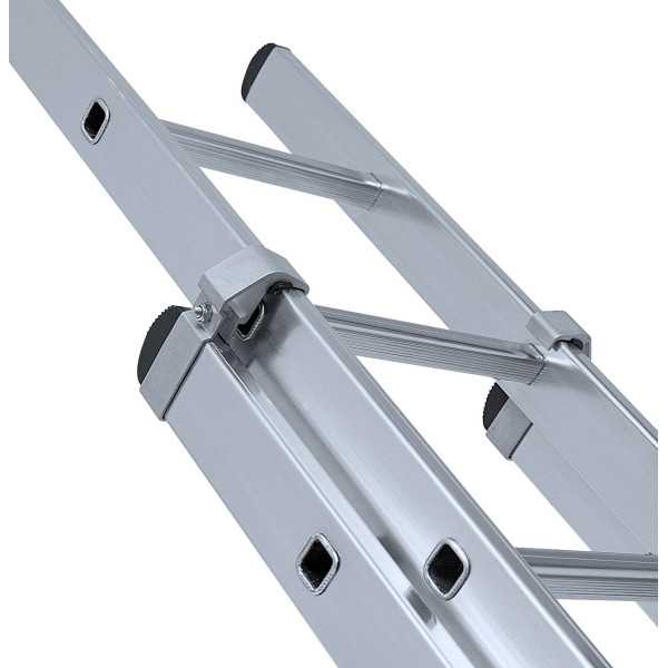 Escalera KTL doble extension manual con base Industrial