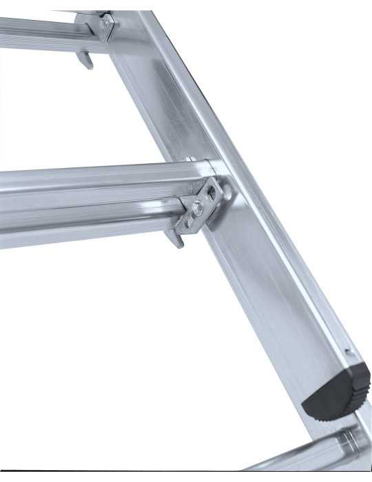Escalera KTL doble extension manual con base Industrial