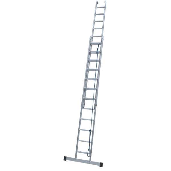 Escalera KTL doble extension mecanica con base Industria