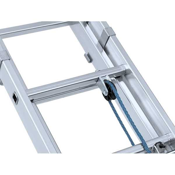 Escalera KTL doble extension mecanica con base Industria