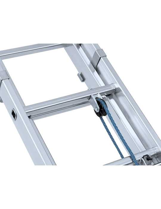 Escalera KTL doble extension mecanica con base Industria