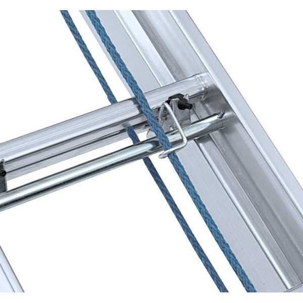 Escalera KTL doble extension mecanica con base Industria