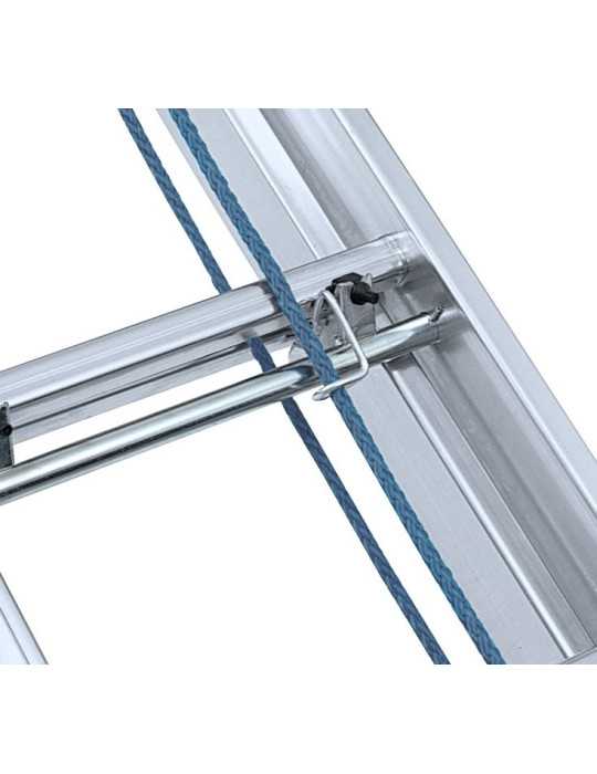 Escalera KTL doble extension mecanica con base Industria